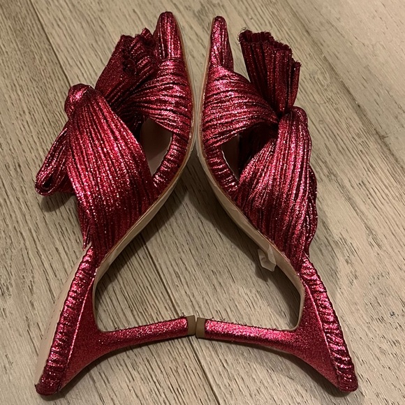 New Loeffler Randall Claudia Top Knot Sandal Heels - Picture 10 of 13